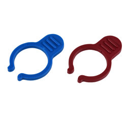 038753392943_H_001.jpg - Oatey® Moda , Hot/Cold Valve Temperature Indicator Clips (12 Red, 12 Blue)
