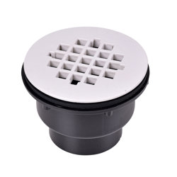 038753420486_H_001.jpg - Oatey® 2 in. 2-Part ABS Solvent Weld Shower Drain with Plastic Strainer