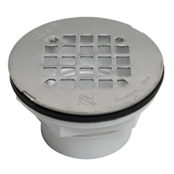 038753420974_H_001.jpg - Oatey® 2 in. 101 PS PVC Solvent Weld Shower Drain with Stainless Steel Strainer