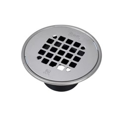 038753422930_H_001.jpg - Oatey® PVC Round Barrel Only Polished Stainless Steel Snap-In Strainer with Ring