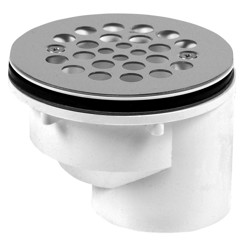 038753427874_H_001.jpg - Oatey® 2 in. Offset PVC Shower Drain with Stainless Steel Strainer