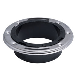 038753434988_H_001.jpg - Oatey® 4 in. ABS Closet Flange with Stainless Steel Ring without Test Cap