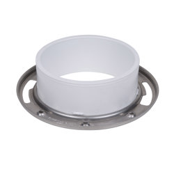 038753434995_B_001.jpg - Oatey® 4 in. PVC Closet Flange with Stainelss Steel Ring without Test Cap