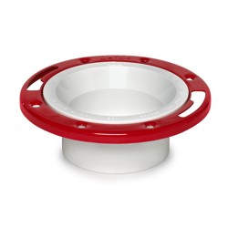 038753435138_H_001.jpg - Oatey® 3 in. or 4 in. PVC Closet Flange with Metal Ring without Test Cap