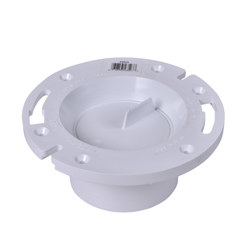 038753435237_H_001.jpg - Oatey® 3 in. or 4 in. PVC Long Pattern Closet Flange with Plastic Ring and Test Cap