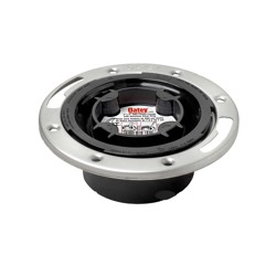 038753435527_H_001.jpg - Oatey® 3 in. or 4 in.Easy Tap™ Closet Flange, ABS with Stainless Steel Ring