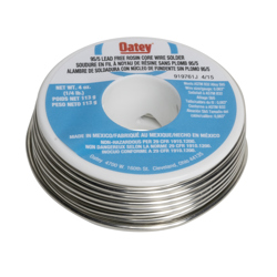 95% TIN & 5% Antimony Rosin Core Electrical Solder 1 oz. 450F to 464 OATEY 