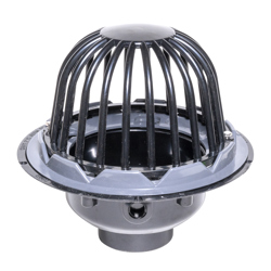 038753880334_H_001.jpg - Oatey® 3" or 4" ABS Roof Drain w/ ABS Dome & Dam Collar