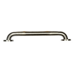 041193013781_H_001.jpg - Dearborn® 1-1/2 in. x 18 in. Stainless Steel Grab Bar w/ Concealed Flange, Peened Finish