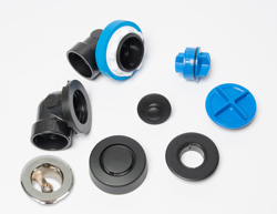041193343246_H_001.jpg - Dearborn® True Blue® ABS Half Kit, Uni-Lift Stopper, with Test Kit, Matte Black