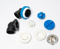 041193343291_H_001.jpg - Dearborn® True Blue® ABS Half Kit, Push n' Pull Stopper, with Test Kit, White