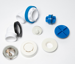 041193343338_H_001.jpg - Dearborn® True Blue® PVC Half Kit, Uni-Lift  Stopper, with Test Kit, White