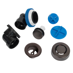 041193462442_H_001.jpg - Dearborn® True Blue® ABS Half Kit, Touch Toe Stopper, with Test Kit, Oil Rubbed Bronze, Finished Drain Spud