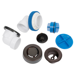 041193462763_H_001.jpg - Dearborn® True Blue® PVC Half Kit, Uni-Lift  Stopper, with Test Kit, Oil Rubbed Bronze, Finished Drain Spud