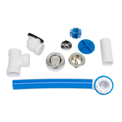 041193462886_H_001.jpg - Dearborn® True Blue® 16 in. FLEX PVC Full Kit, Uni-Lift Stopper, Chrome