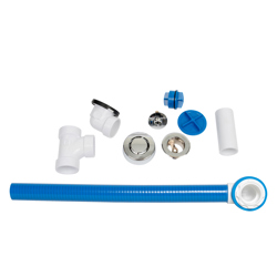 041193463005_H_001.jpg - Dearborn® True Blue® 24 in. FLEX PVC Full Kit, Uni-Lift Stopper, Chrome
