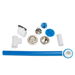 041193463043_H_001.jpg - Dearborn® True Blue® 24 in. FLEX PVC Full Kit, Touch Toe Stopper, Brushed Nickel
