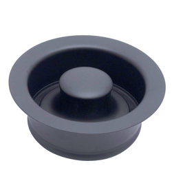 041193801173_H_001.jpg - Dearborn® Stainless Steel Garbage Disposal Flange and Stopper, Black Finish