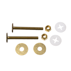 078864530056_H_001.jpg - Harvey™ 1/4 in. X 2 1/4 in. Brass Toilet Flange Bolt Set with Brass Nuts and Washers