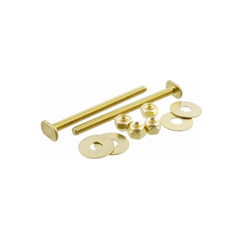 078864531404_H_001.jpg - Harvey™ 1/4 in. X 3 1/2 in. Brass Toilet Flange Bolt Set with Double Brass Nuts and Washers