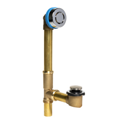 15_TrueBlueBrass_H_001.jpg - Dearborn® True Blue® Brass Full Kit for Whirlpool Tubs, Touch Toe Stopper, with Test Kit, Slip Joint, Chrome