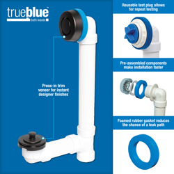 16_TrueBlue_INFO_001.jpg - Dearborn® True Blue® PVC Full Kit, Push n' Pull Stopper, with Test Kit, Chrome