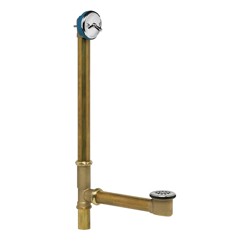 230-3.jpg - Dearborn® Full Kit, Brass Tubular - 17 Ga. Trip Lever Stopper with Chrome Finish Trim For Whirlpool Tubs