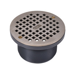 72050_h.jpg - Oatey® 5" Round NI Grate & Plastic Barrel