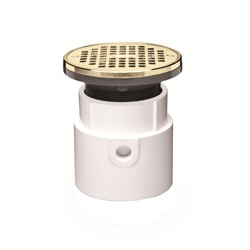 72137.jpg - Oatey® 3" or 4" PVC General Purpose Drain w/ 6" BR Grate & Round Ring