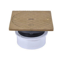 74149_h.jpg - Oatey® 4" PVC Hub Base General Purpose Cleanout w/ 6" BR Cover & Square Ring