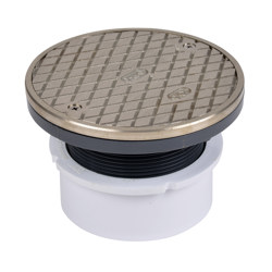 74169_h.jpg - Oatey® 4" PVC Hub Base General Purpose Cleanout w/ 6" NI Cover & Round Ring