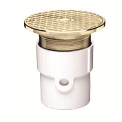 74217.jpg - Oatey® 3 In. or 4 In. PVC General Purpose Cleanout w/ 6 In. Cast BR Cover & Round Top