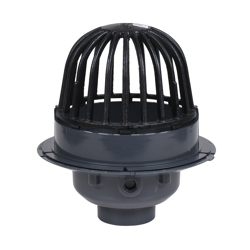 78043_h.jpg - Oatey® 3" or 4" PVC Roof Drain w/ Cast Iron Dome & Dam Collar