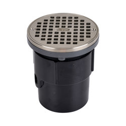82067_h.jpg - Oatey® 3" or 4" ABS General Purpose Drain w/ 5" NI Grate & Round Ring