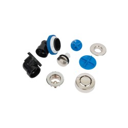A9950BNX.jpg - Dearborn® True Blue® ABS Half Kit, Touch Toe Stopper, with Test Kit, Brushed Nickel