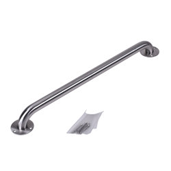 DB7424_h.jpg - Dearborn® 1-1/4" x 24" Stainless Steel Grab Bar w/ Exposed Flange, Satin Finish