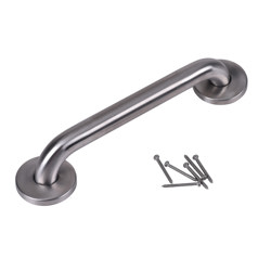 DB8712_h(altview).jpg - Dearborn® 1-1/4 in. x 12 in. Stainless Steel Grab Bar w/ Concealed Flange, Satin Finish