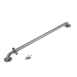 DB8736P_h.jpg - Dearborn® 1-1/4" x 36" Stainless Steel Grab Bar w/ Concealed Flange, Peened Finish