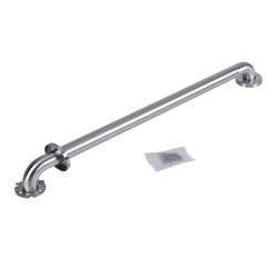 DB8932P_h.jpg - Dearborn® 1-1/2" x 32" Stainless Steel Grab Bar w/ Concealed Flange, Peened Finish