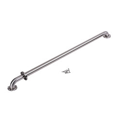 DB8948P_h.jpg - Dearborn® 1-1/2" x 48" Stainless Steel Grab Bar w/ Concealed Flange, Peened Finish