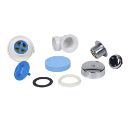 P7725_h.jpg - Dearborn® DBlue Half Kit, Schedule 40 - PVC Touch-Toe Stopper with Chrome Finish Trim
