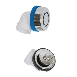 P9960-CP.jpg - Dearborn® True Blue® PVC Half Kit, Uni-Lift  Stopper, with Test Kit, Chrome